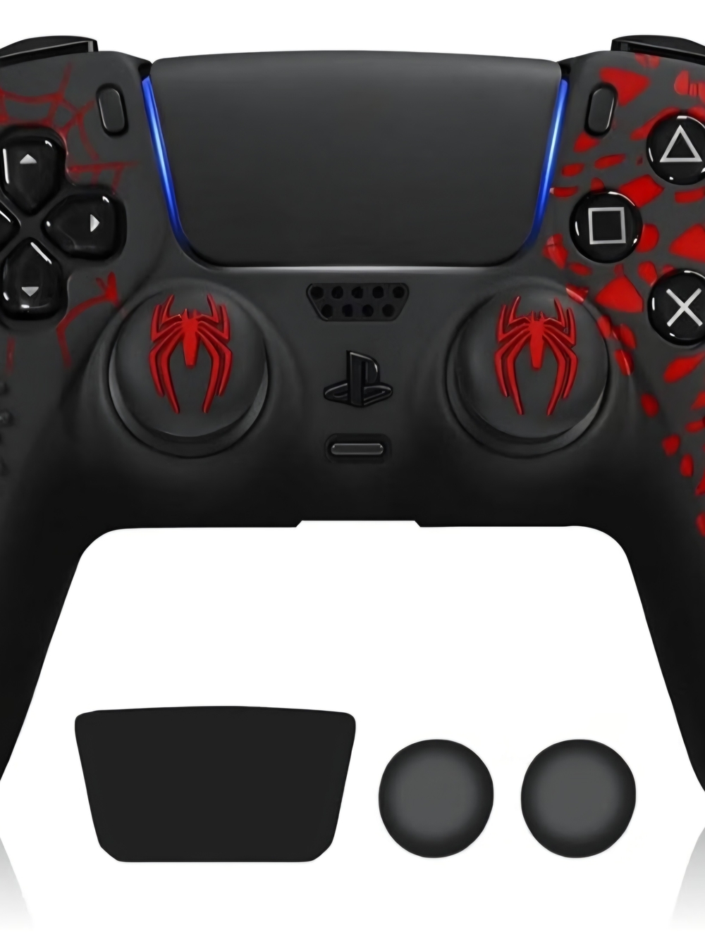 Amazon Black Controller Skin with Red Spider Emblems